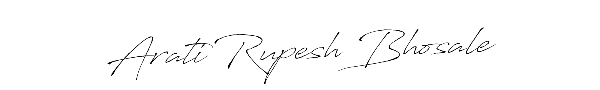 It looks lik you need a new signature style for name Arati Rupesh Bhosale. Design unique handwritten (Antro_Vectra) signature with our free signature maker in just a few clicks. Arati Rupesh Bhosale signature style 6 images and pictures png