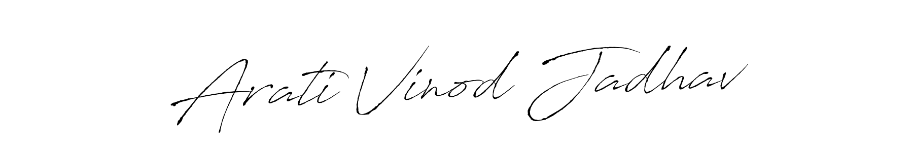 How to make Arati Vinod Jadhav signature? Antro_Vectra is a professional autograph style. Create handwritten signature for Arati Vinod Jadhav name. Arati Vinod Jadhav signature style 6 images and pictures png