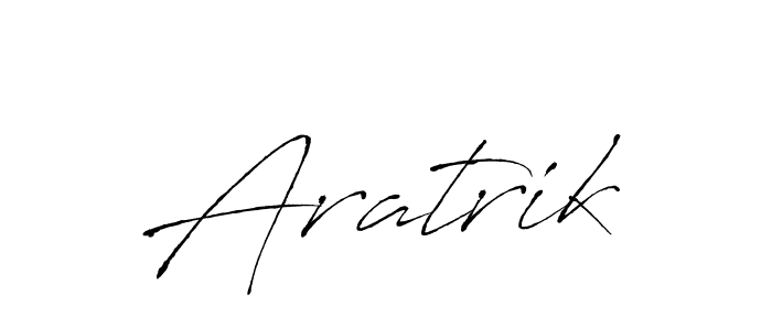 Design your own signature with our free online signature maker. With this signature software, you can create a handwritten (Antro_Vectra) signature for name Aratrik. Aratrik signature style 6 images and pictures png