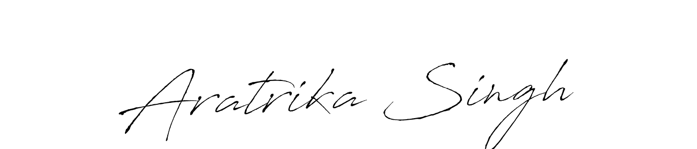 How to make Aratrika Singh name signature. Use Antro_Vectra style for creating short signs online. This is the latest handwritten sign. Aratrika Singh signature style 6 images and pictures png