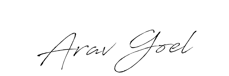 It looks lik you need a new signature style for name Arav Goel. Design unique handwritten (Antro_Vectra) signature with our free signature maker in just a few clicks. Arav Goel signature style 6 images and pictures png