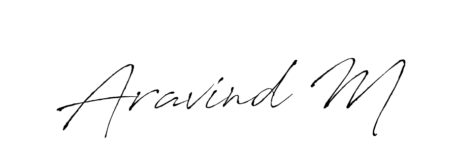 Make a beautiful signature design for name Aravind M. With this signature (Antro_Vectra) style, you can create a handwritten signature for free. Aravind M signature style 6 images and pictures png