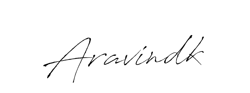 Design your own signature with our free online signature maker. With this signature software, you can create a handwritten (Antro_Vectra) signature for name Aravindk. Aravindk signature style 6 images and pictures png