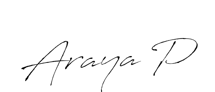 Use a signature maker to create a handwritten signature online. With this signature software, you can design (Antro_Vectra) your own signature for name Araya P. Araya P signature style 6 images and pictures png