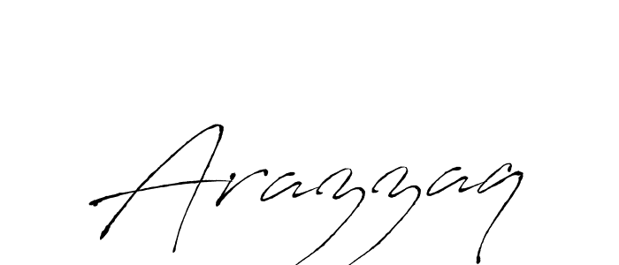 Arazzaq stylish signature style. Best Handwritten Sign (Antro_Vectra) for my name. Handwritten Signature Collection Ideas for my name Arazzaq. Arazzaq signature style 6 images and pictures png