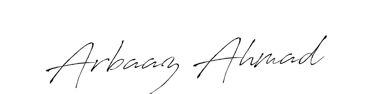 Design your own signature with our free online signature maker. With this signature software, you can create a handwritten (Antro_Vectra) signature for name Arbaaz Ahmad. Arbaaz Ahmad signature style 6 images and pictures png