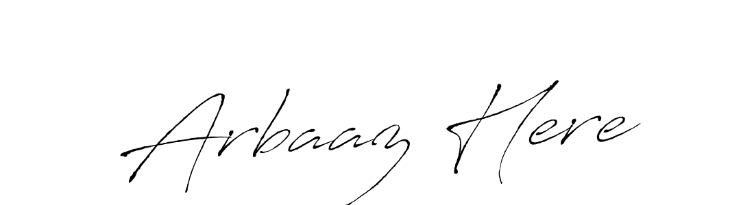 Make a beautiful signature design for name Arbaaz Here. With this signature (Antro_Vectra) style, you can create a handwritten signature for free. Arbaaz Here signature style 6 images and pictures png