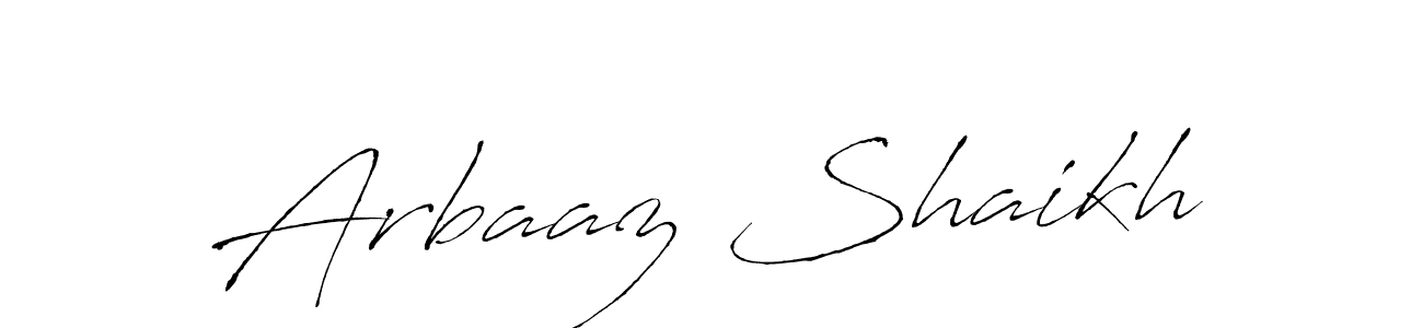 How to make Arbaaz Shaikh signature? Antro_Vectra is a professional autograph style. Create handwritten signature for Arbaaz Shaikh name. Arbaaz Shaikh signature style 6 images and pictures png