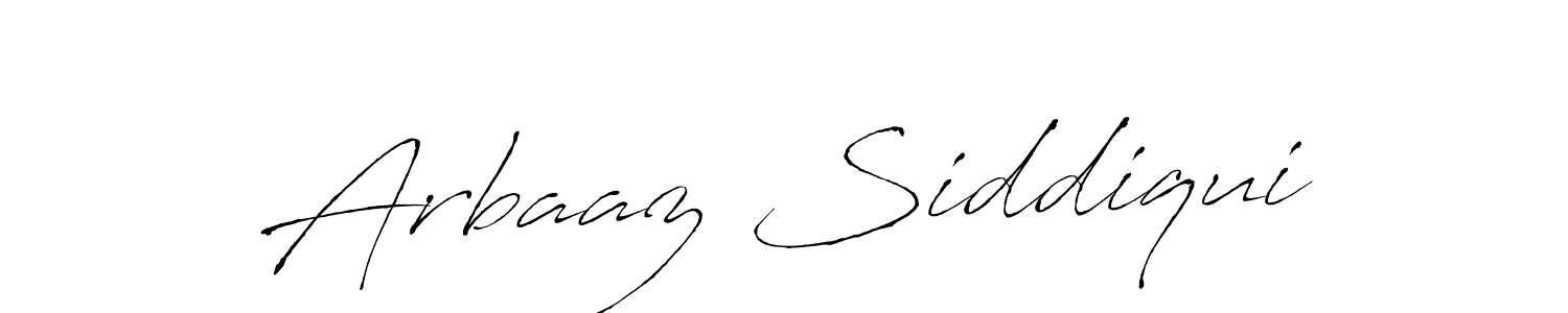 Create a beautiful signature design for name Arbaaz Siddiqui. With this signature (Antro_Vectra) fonts, you can make a handwritten signature for free. Arbaaz Siddiqui signature style 6 images and pictures png