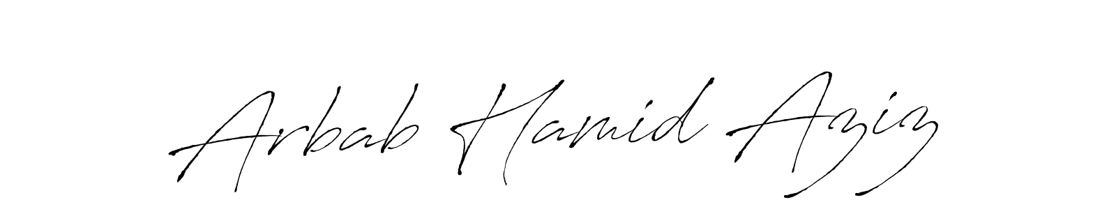 Make a beautiful signature design for name Arbab Hamid Aziz. Use this online signature maker to create a handwritten signature for free. Arbab Hamid Aziz signature style 6 images and pictures png