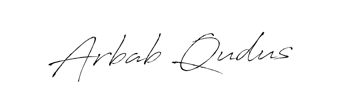 Use a signature maker to create a handwritten signature online. With this signature software, you can design (Antro_Vectra) your own signature for name Arbab Qudus. Arbab Qudus signature style 6 images and pictures png