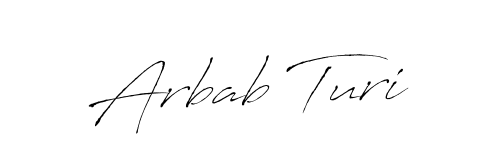 How to make Arbab Turi name signature. Use Antro_Vectra style for creating short signs online. This is the latest handwritten sign. Arbab Turi signature style 6 images and pictures png