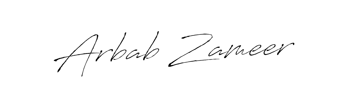 Arbab Zameer stylish signature style. Best Handwritten Sign (Antro_Vectra) for my name. Handwritten Signature Collection Ideas for my name Arbab Zameer. Arbab Zameer signature style 6 images and pictures png