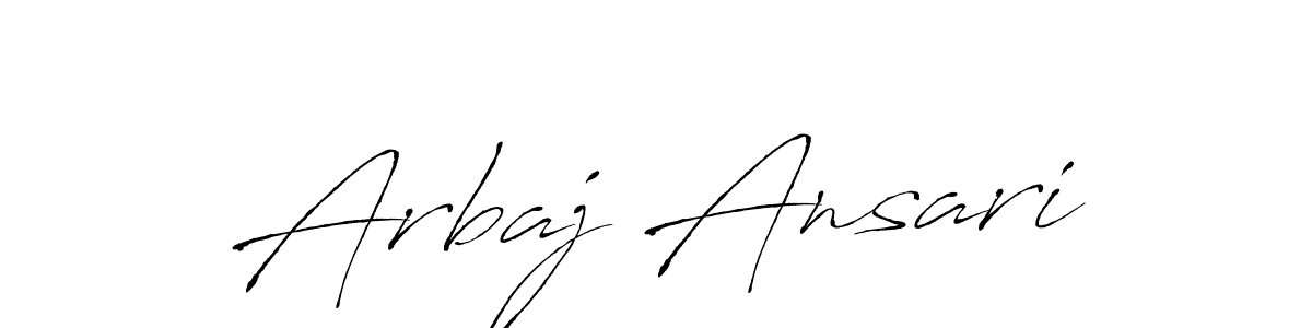 Arbaj Ansari stylish signature style. Best Handwritten Sign (Antro_Vectra) for my name. Handwritten Signature Collection Ideas for my name Arbaj Ansari. Arbaj Ansari signature style 6 images and pictures png