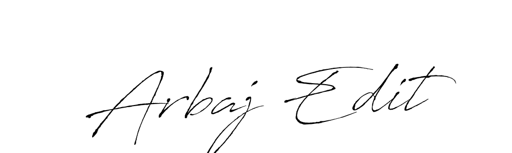 Make a beautiful signature design for name Arbaj Edit. With this signature (Antro_Vectra) style, you can create a handwritten signature for free. Arbaj Edit signature style 6 images and pictures png