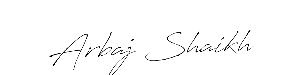 Use a signature maker to create a handwritten signature online. With this signature software, you can design (Antro_Vectra) your own signature for name Arbaj Shaikh. Arbaj Shaikh signature style 6 images and pictures png