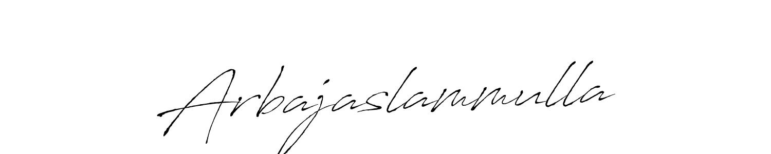Create a beautiful signature design for name Arbajaslammulla. With this signature (Antro_Vectra) fonts, you can make a handwritten signature for free. Arbajaslammulla signature style 6 images and pictures png