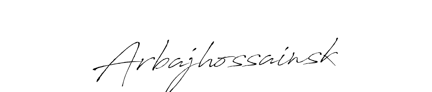 Design your own signature with our free online signature maker. With this signature software, you can create a handwritten (Antro_Vectra) signature for name Arbajhossainsk. Arbajhossainsk signature style 6 images and pictures png