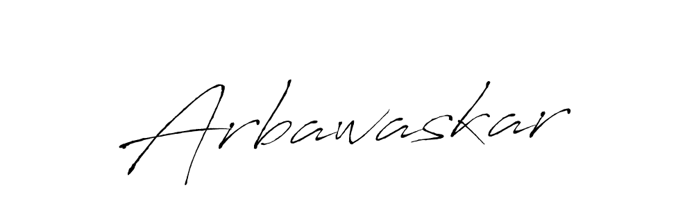 Design your own signature with our free online signature maker. With this signature software, you can create a handwritten (Antro_Vectra) signature for name Arbawaskar. Arbawaskar signature style 6 images and pictures png