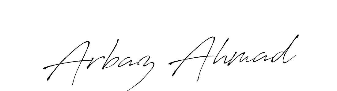 Create a beautiful signature design for name Arbaz Ahmad. With this signature (Antro_Vectra) fonts, you can make a handwritten signature for free. Arbaz Ahmad signature style 6 images and pictures png