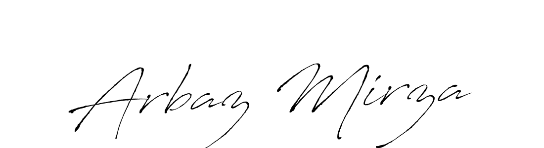 Make a beautiful signature design for name Arbaz Mirza. With this signature (Antro_Vectra) style, you can create a handwritten signature for free. Arbaz Mirza signature style 6 images and pictures png