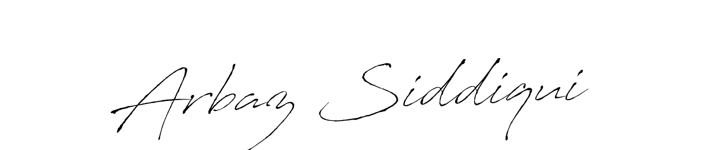 Design your own signature with our free online signature maker. With this signature software, you can create a handwritten (Antro_Vectra) signature for name Arbaz Siddiqui. Arbaz Siddiqui signature style 6 images and pictures png