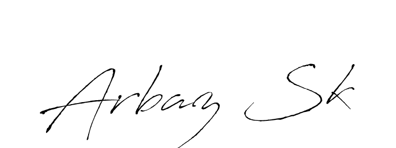 Make a beautiful signature design for name Arbaz Sk. With this signature (Antro_Vectra) style, you can create a handwritten signature for free. Arbaz Sk signature style 6 images and pictures png