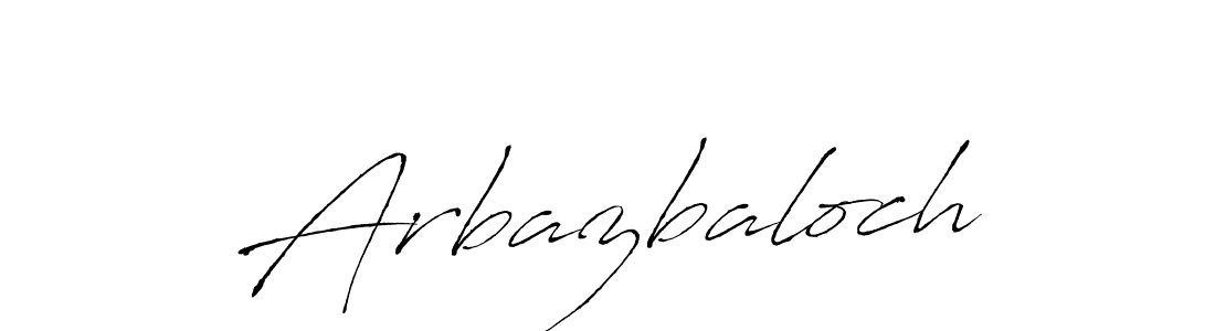 Design your own signature with our free online signature maker. With this signature software, you can create a handwritten (Antro_Vectra) signature for name Arbazbaloch. Arbazbaloch signature style 6 images and pictures png