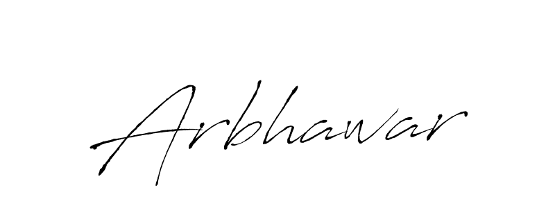 Design your own signature with our free online signature maker. With this signature software, you can create a handwritten (Antro_Vectra) signature for name Arbhawar. Arbhawar signature style 6 images and pictures png