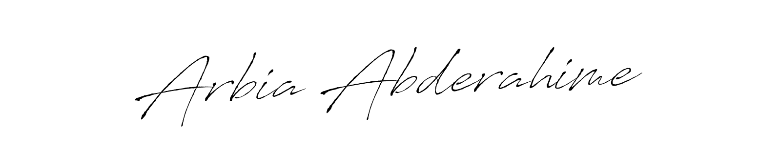 Similarly Antro_Vectra is the best handwritten signature design. Signature creator online .You can use it as an online autograph creator for name Arbia Abderahime. Arbia Abderahime signature style 6 images and pictures png