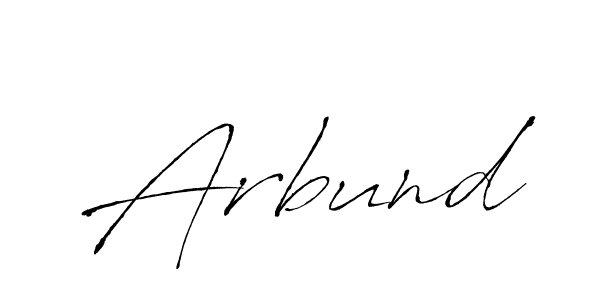 Make a beautiful signature design for name Arbund. With this signature (Antro_Vectra) style, you can create a handwritten signature for free. Arbund signature style 6 images and pictures png
