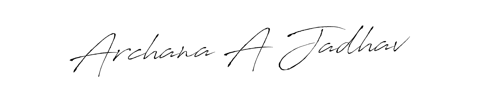 Use a signature maker to create a handwritten signature online. With this signature software, you can design (Antro_Vectra) your own signature for name Archana A Jadhav. Archana A Jadhav signature style 6 images and pictures png