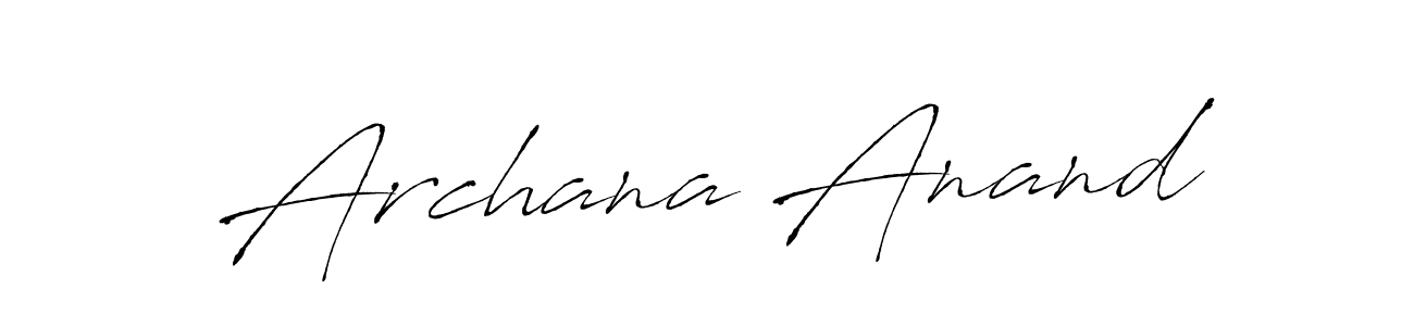 Make a beautiful signature design for name Archana Anand. Use this online signature maker to create a handwritten signature for free. Archana Anand signature style 6 images and pictures png