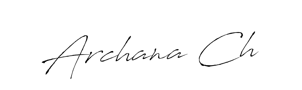 Make a beautiful signature design for name Archana Ch. With this signature (Antro_Vectra) style, you can create a handwritten signature for free. Archana Ch signature style 6 images and pictures png