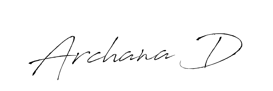 Antro_Vectra is a professional signature style that is perfect for those who want to add a touch of class to their signature. It is also a great choice for those who want to make their signature more unique. Get Archana D name to fancy signature for free. Archana D signature style 6 images and pictures png