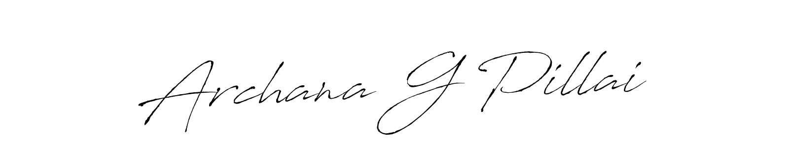 Also You can easily find your signature by using the search form. We will create Archana G Pillai name handwritten signature images for you free of cost using Antro_Vectra sign style. Archana G Pillai signature style 6 images and pictures png