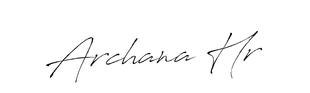 How to make Archana Hr signature? Antro_Vectra is a professional autograph style. Create handwritten signature for Archana Hr name. Archana Hr signature style 6 images and pictures png