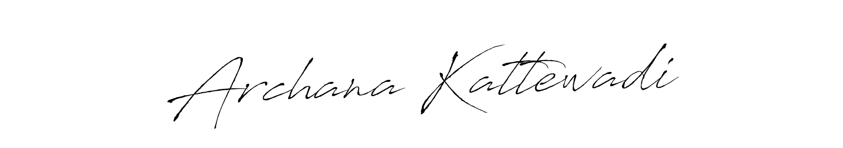 Antro_Vectra is a professional signature style that is perfect for those who want to add a touch of class to their signature. It is also a great choice for those who want to make their signature more unique. Get Archana Kattewadi name to fancy signature for free. Archana Kattewadi signature style 6 images and pictures png