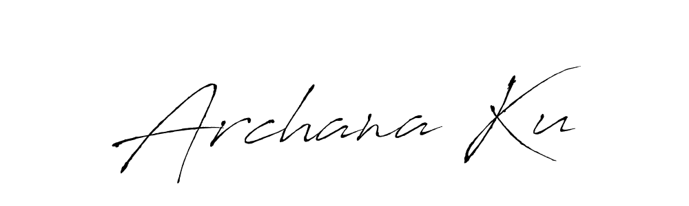 if you are searching for the best signature style for your name Archana Ku. so please give up your signature search. here we have designed multiple signature styles  using Antro_Vectra. Archana Ku signature style 6 images and pictures png