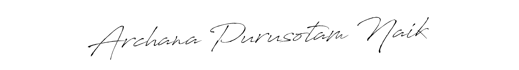 Design your own signature with our free online signature maker. With this signature software, you can create a handwritten (Antro_Vectra) signature for name Archana Purusotam Naik. Archana Purusotam Naik signature style 6 images and pictures png
