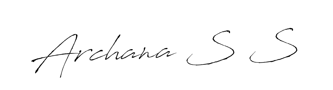 Create a beautiful signature design for name Archana S S. With this signature (Antro_Vectra) fonts, you can make a handwritten signature for free. Archana S S signature style 6 images and pictures png