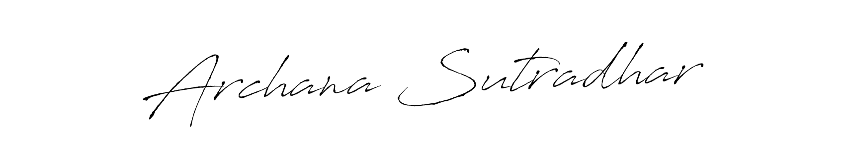 You should practise on your own different ways (Antro_Vectra) to write your name (Archana Sutradhar) in signature. don't let someone else do it for you. Archana Sutradhar signature style 6 images and pictures png