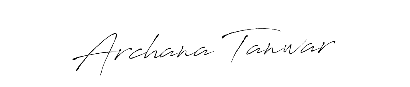 Make a beautiful signature design for name Archana Tanwar. With this signature (Antro_Vectra) style, you can create a handwritten signature for free. Archana Tanwar signature style 6 images and pictures png