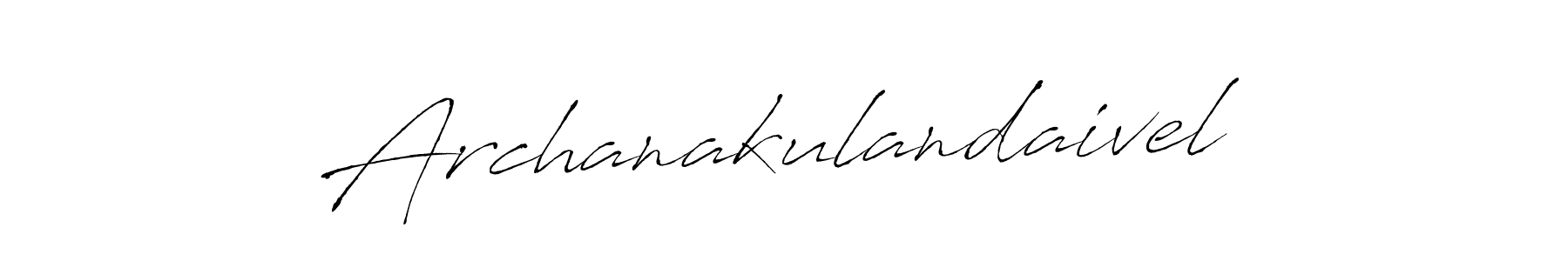Design your own signature with our free online signature maker. With this signature software, you can create a handwritten (Antro_Vectra) signature for name Archanakulandaivel. Archanakulandaivel signature style 6 images and pictures png