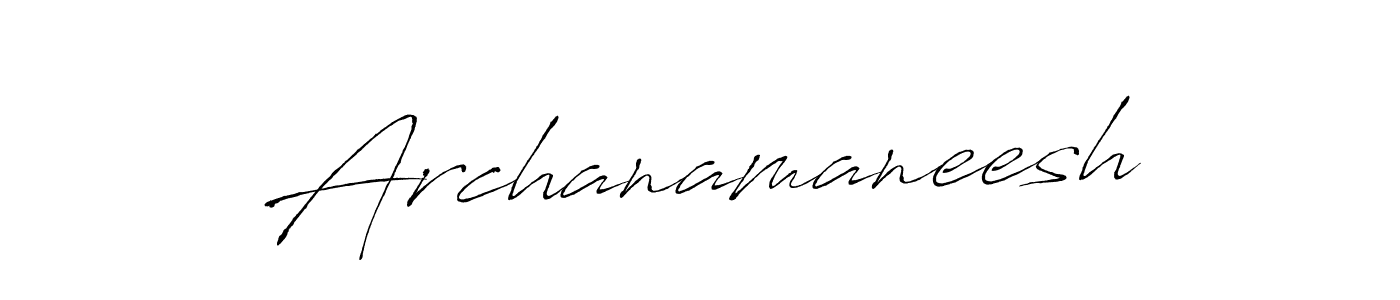 Create a beautiful signature design for name Archanamaneesh. With this signature (Antro_Vectra) fonts, you can make a handwritten signature for free. Archanamaneesh signature style 6 images and pictures png