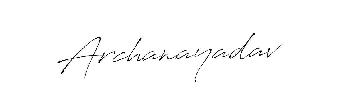 How to make Archanayadav signature? Antro_Vectra is a professional autograph style. Create handwritten signature for Archanayadav name. Archanayadav signature style 6 images and pictures png