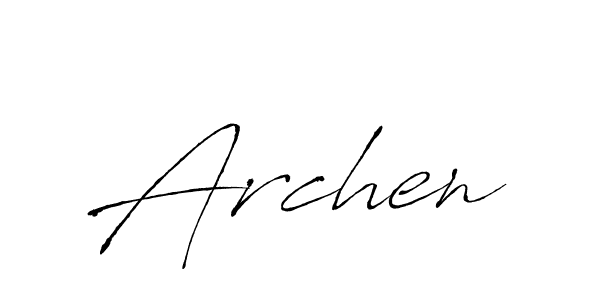 You can use this online signature creator to create a handwritten signature for the name Archen. This is the best online autograph maker. Archen signature style 6 images and pictures png