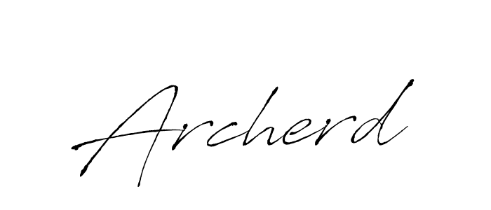 Antro_Vectra is a professional signature style that is perfect for those who want to add a touch of class to their signature. It is also a great choice for those who want to make their signature more unique. Get Archerd name to fancy signature for free. Archerd signature style 6 images and pictures png