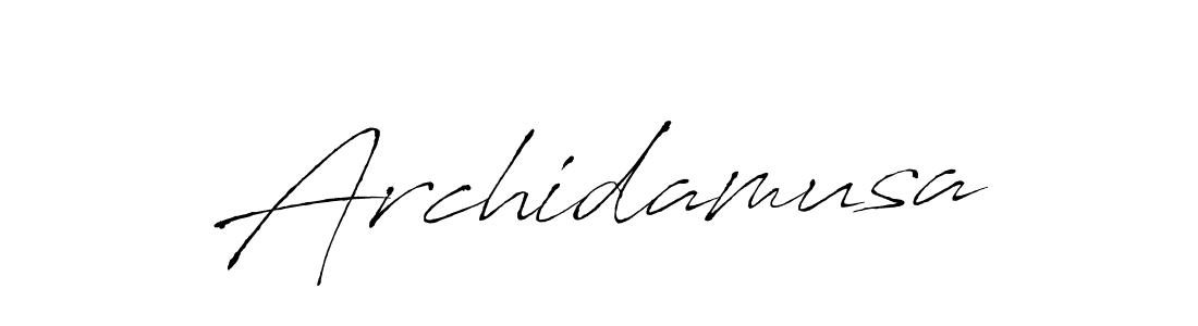 Create a beautiful signature design for name Archidamusa. With this signature (Antro_Vectra) fonts, you can make a handwritten signature for free. Archidamusa signature style 6 images and pictures png