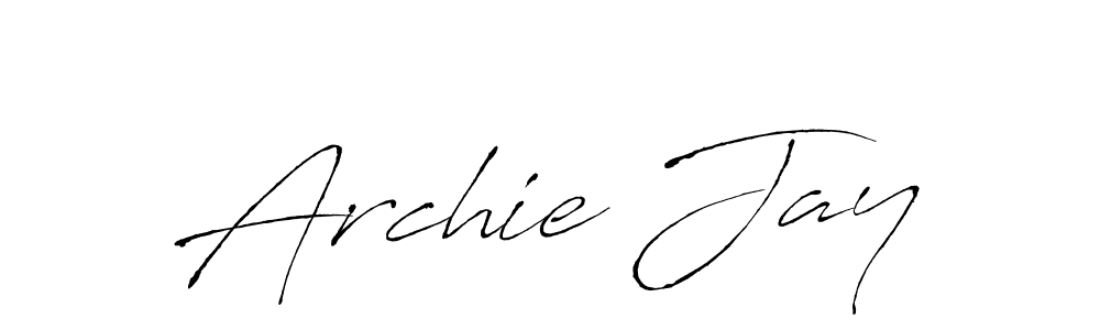 Use a signature maker to create a handwritten signature online. With this signature software, you can design (Antro_Vectra) your own signature for name Archie Jay. Archie Jay signature style 6 images and pictures png